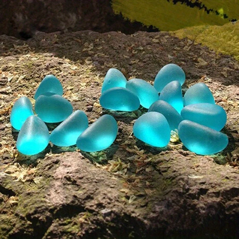 Aquarium Planet - Aquarium Decoration Stone Blue Diamond Glass