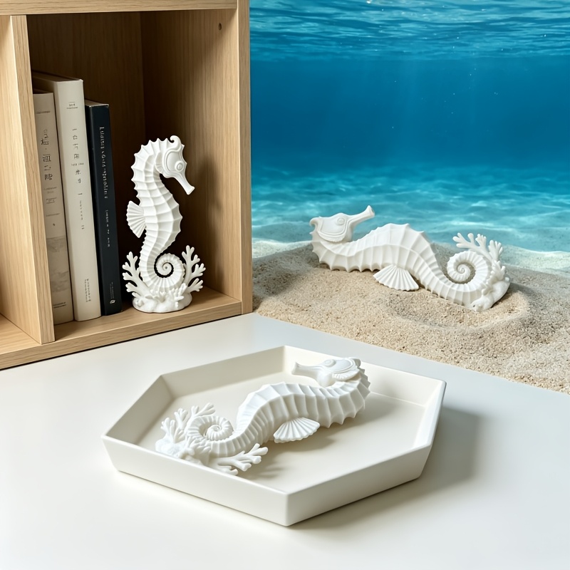 2Pcs Seahorses Coral Figurines - Aquarium Planting Ideas 评论和价格