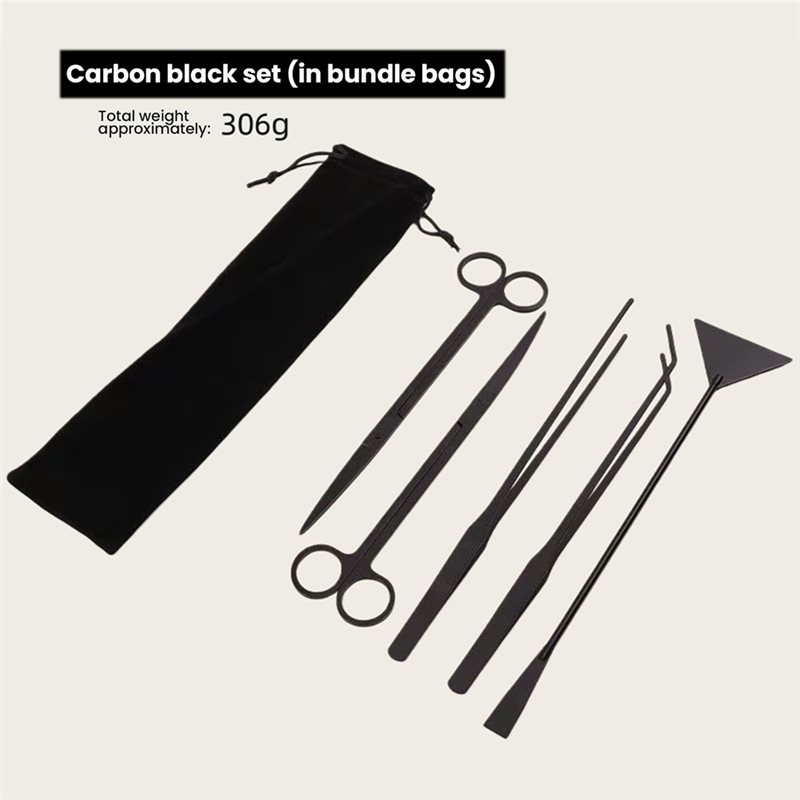 TFORU-Long Black Stainless Ste - Planted Aquarium Tool Kit 评论和价格