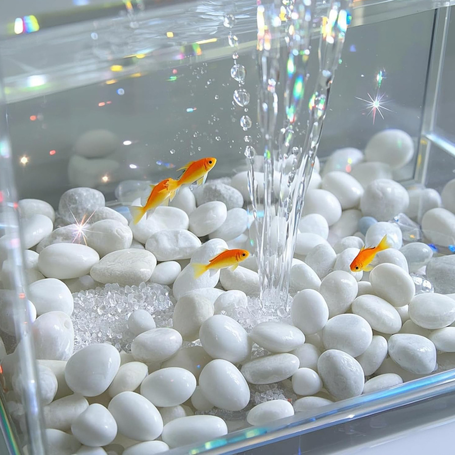400g White Polished Natural Ri - Aquarium Sand White 评论和价格