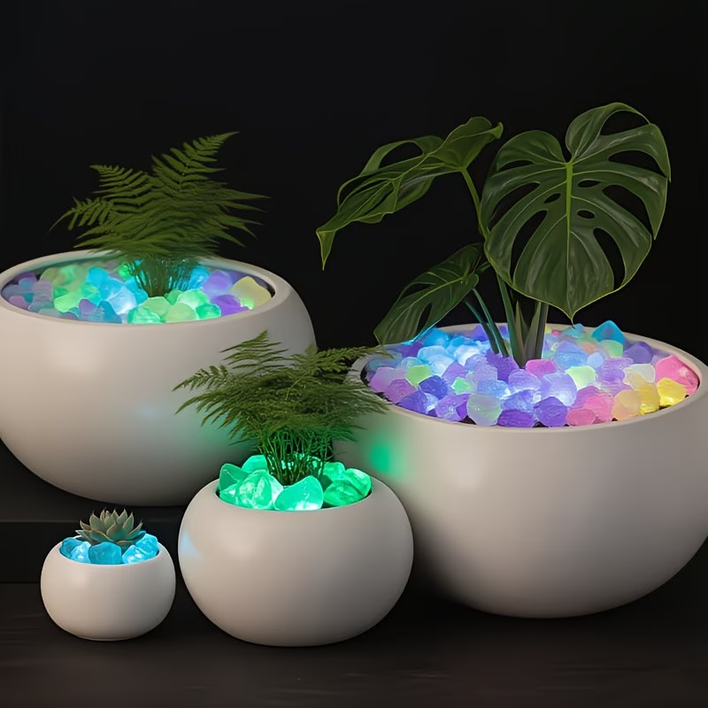 300PCS Luminous Pebble Set,0.9 - Aquarium Plants 评论和价格