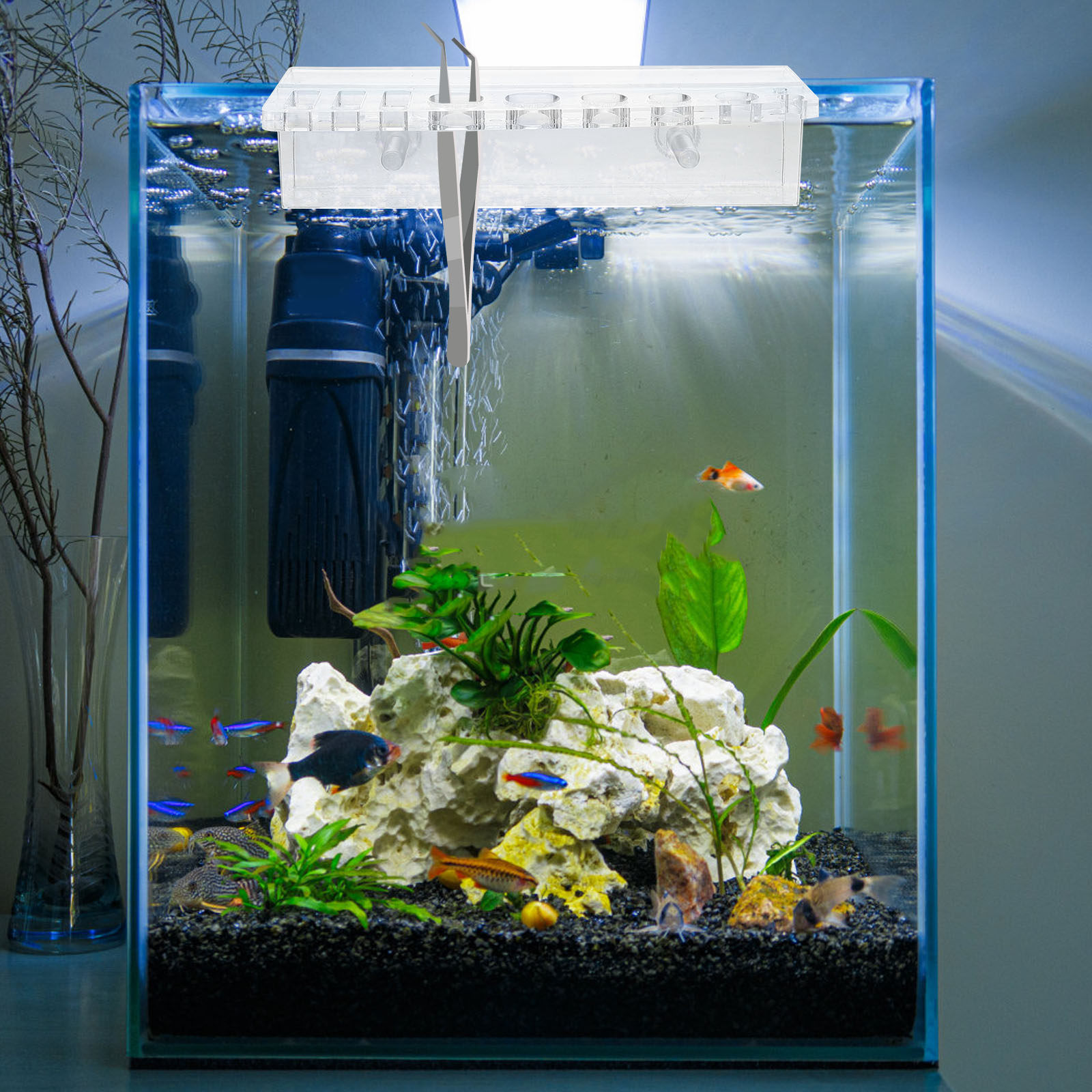 Aquarium Tool Holder Acrylic F - Aquarium Planted Wall 评论和价格