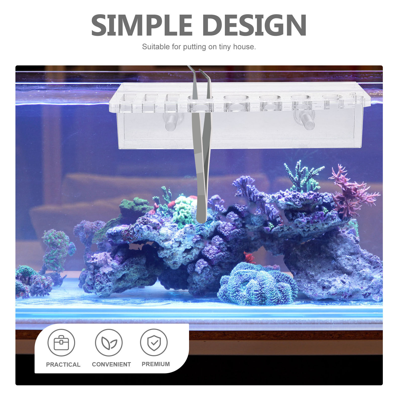 Aquarium Tool Holder Acrylic F - Aquarium Planted Wall 评论和价格