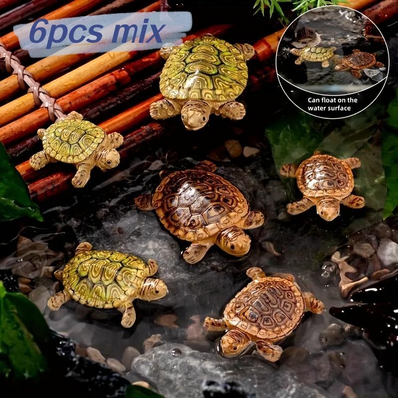 6 Mini Turtle Statues for Aqua - Aquarium Planting Ideas 评论和价格