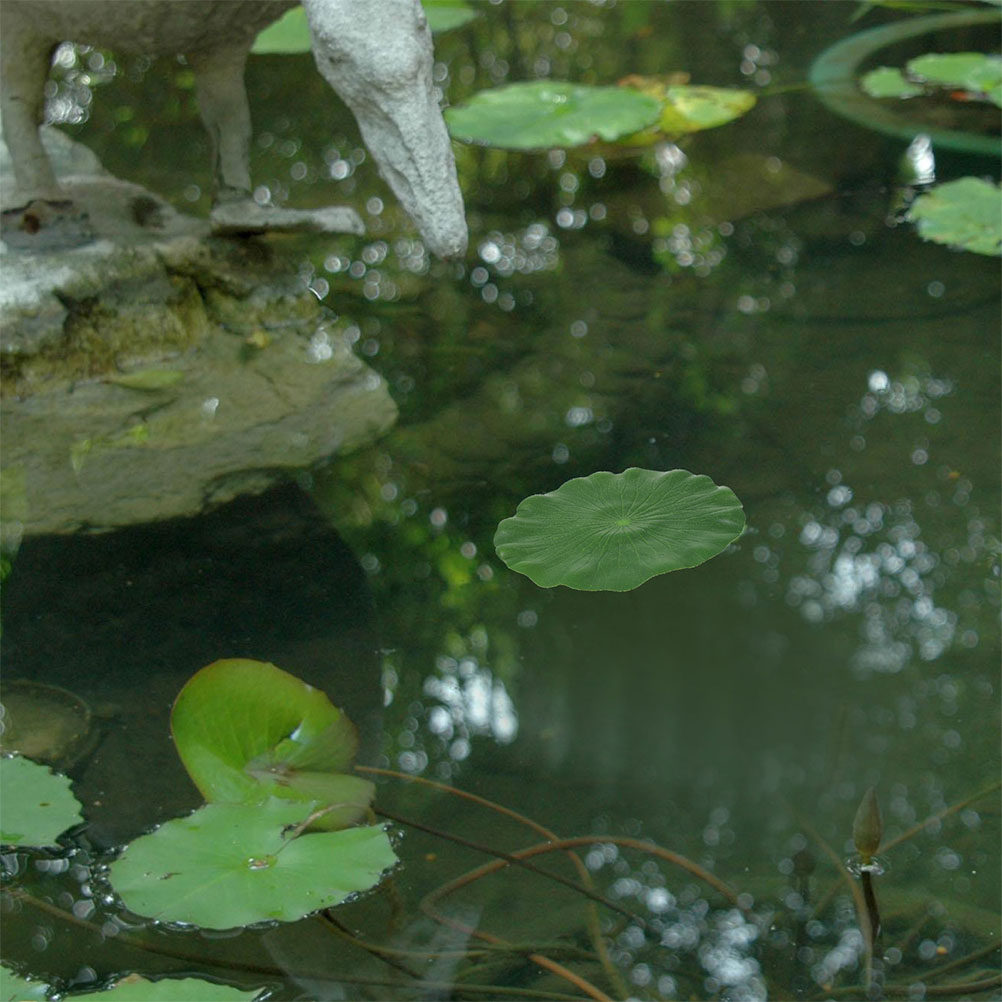 15Pcs Artificial Lily Pads Rea - Aquarium Plants 评论和价格