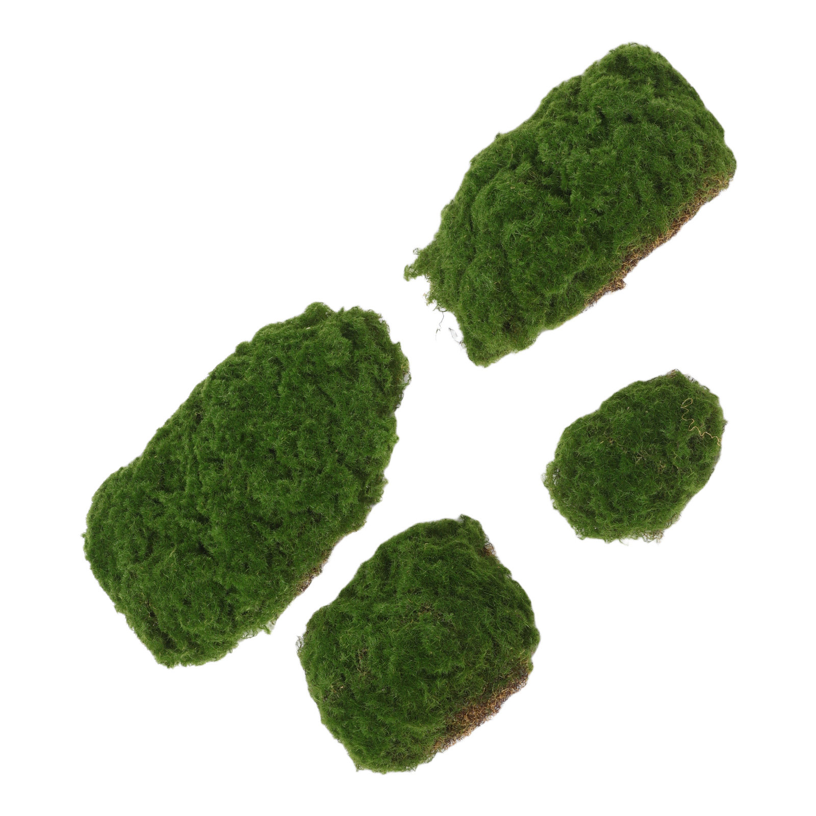 4Pcs Fake Moss Rocks High Real - Aquarium Plants 评论和价格