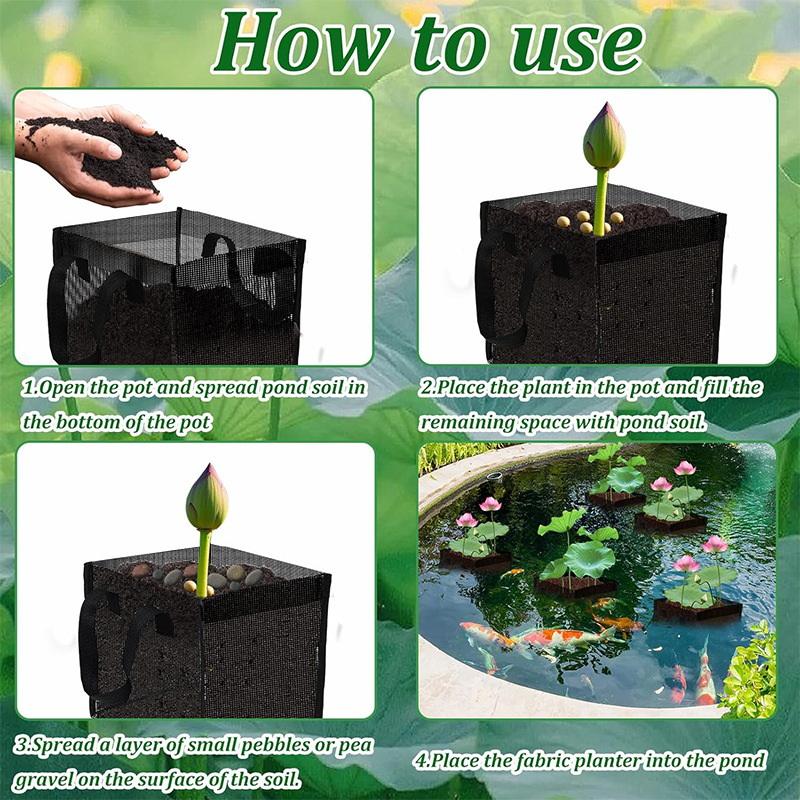 4 Pcs Black Mesh Pond Planting - Aquarium Plants 评论和价格