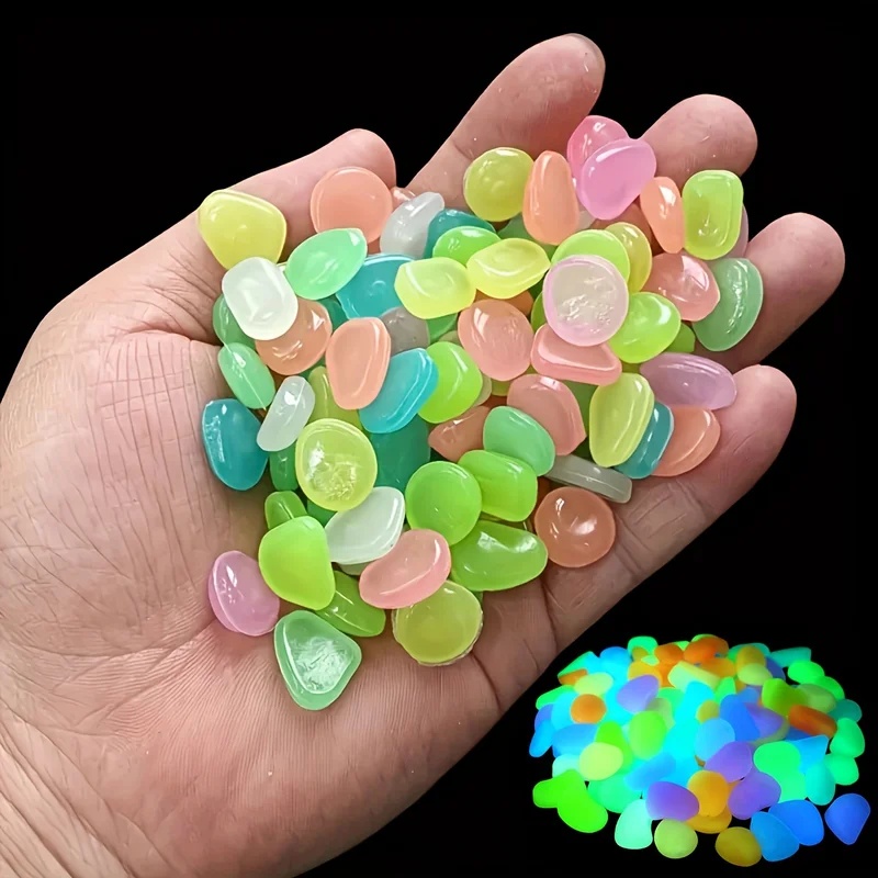 50-200pcs Glow in The Dark Peb - Aquarium Planting Ideas 评论和价格