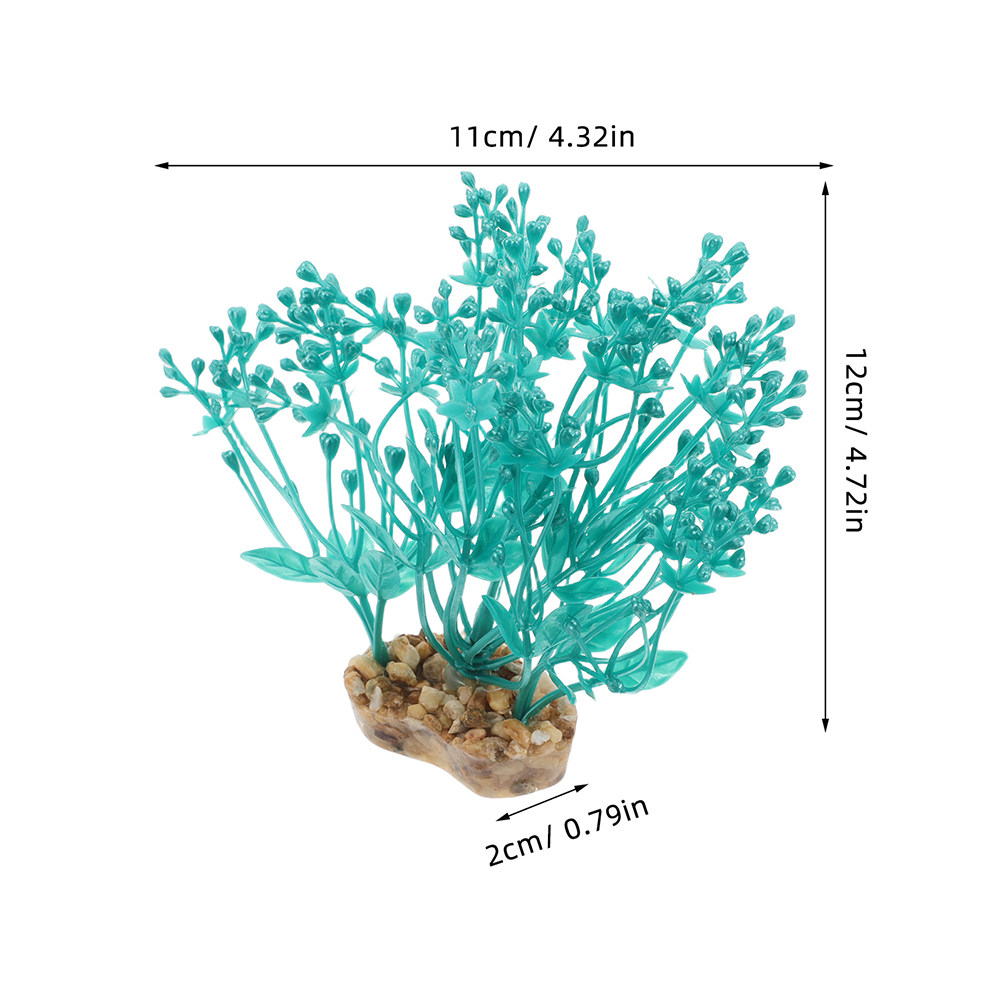2Pcs Lifelike Plastic Aquarium - Aquarium Planted Setup 评论和价格
